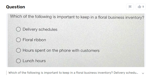 What is Important to Keep in a Floral Business Inventory?